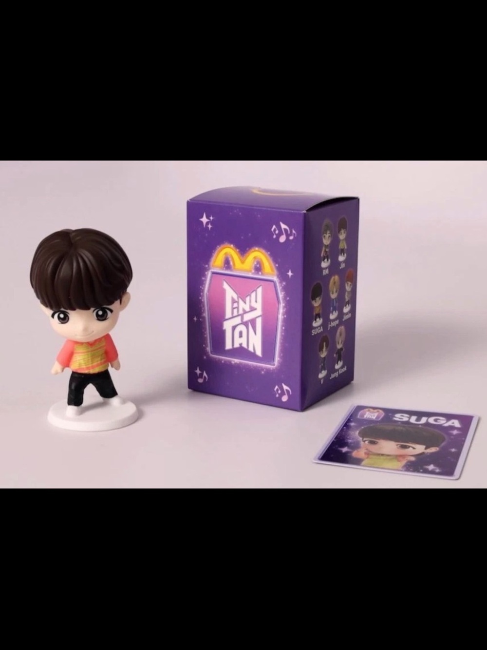 Tiny TAN Suga Mini Figure Collectible - Purple Packaging